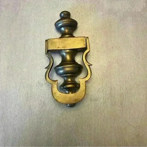 Antiqued solid brass bronze door knocker